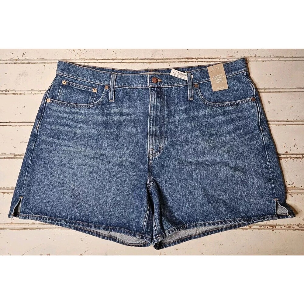 Madewell NWT Women's Relaxed Denim Shorts Size 33 Retails $84.50